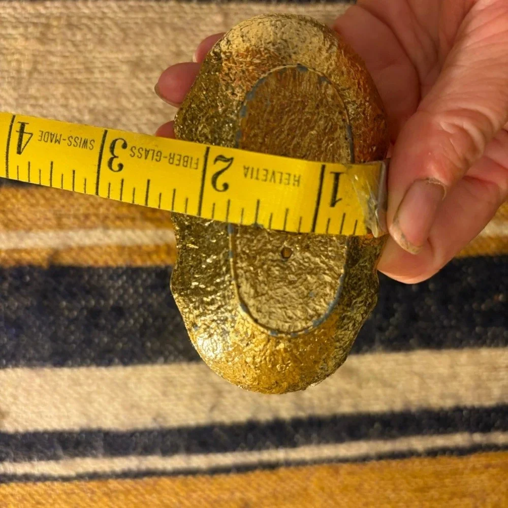 Vintage Gold Metal Jewelry Ring Stand Tree 4.5
